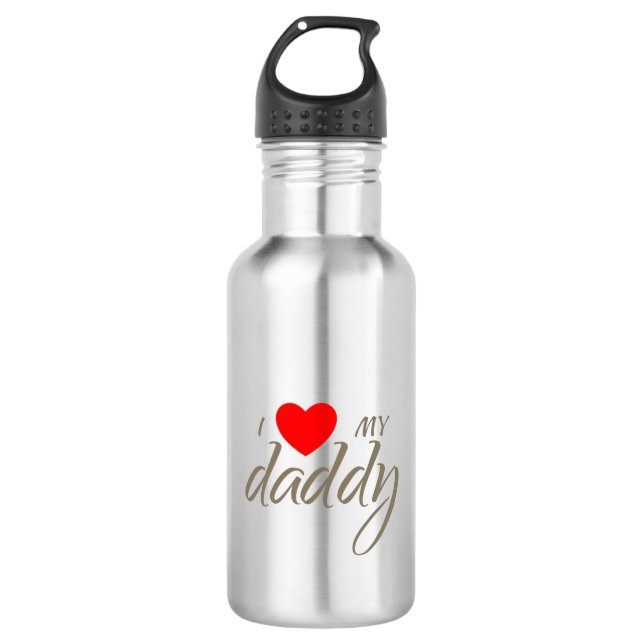 Botella De Agua Me encanta mi diseño de papi (Anverso)