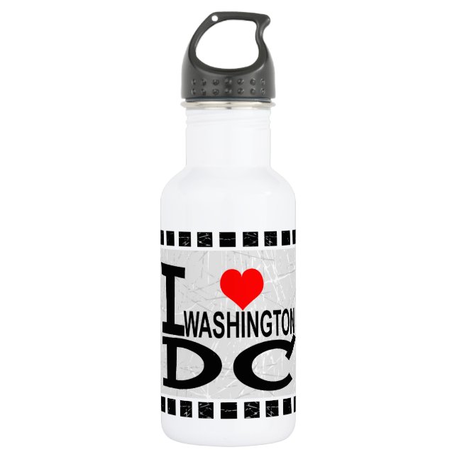 Botella De Agua Me encanta Washington D.C. (Anverso)