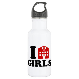 Botella De Agua Me encantan los Chicas de los hoteles