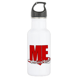 BOTELLA DE AGUA ME GRAN INGENIERO MECÁNICO DE LOGO ROJO