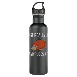 Botella De Agua Me Gusta Realmente Platypuses Ok Funny Platypus