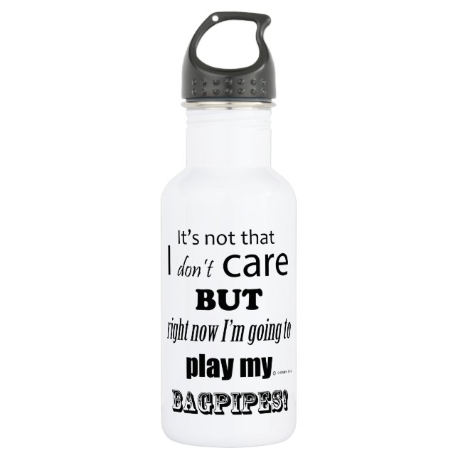 Botella De Agua Me importan los Bagpipes (Anverso)