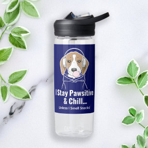 Botella De Agua Me mantengo inquieto y soy un perro gracioso de Ch