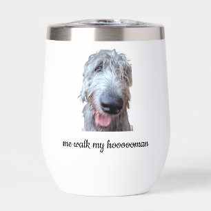 Botella de agua Me Paseo a Mi Hooooomano Lobo de I