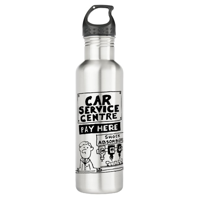 Botella De Agua Mecánica del Centro de Servicio de Coches y Absord (Anverso)