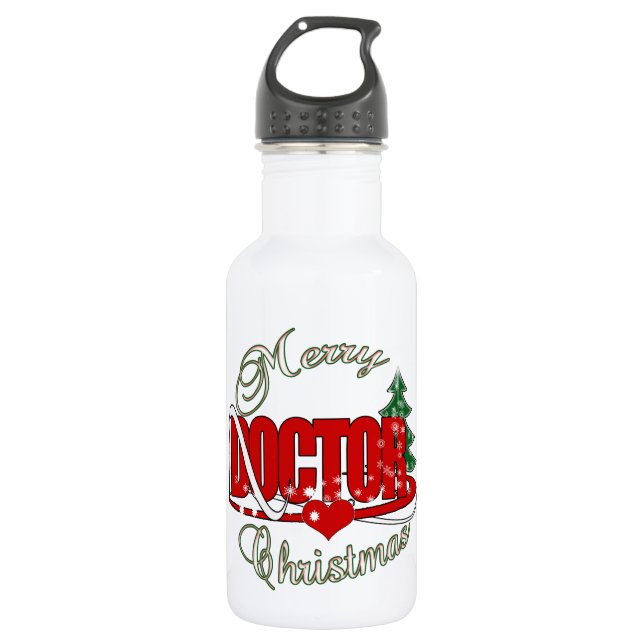 BOTELLA DE AGUA MÉDICA MERRY CHRISTMAS (Anverso)