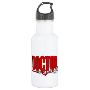 BOTELLA DE AGUA MEDICAMENTO NUCLEAR MÉDICA LOGO