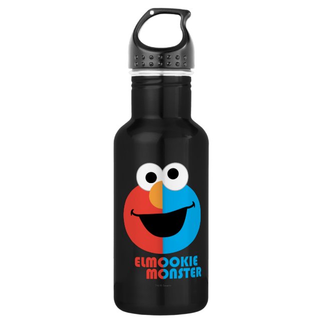 Botella De Agua Medio rostro de Elmo y Cookie (Anverso)
