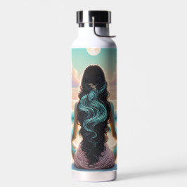 Botella De Agua Meditación de armonía en la playa