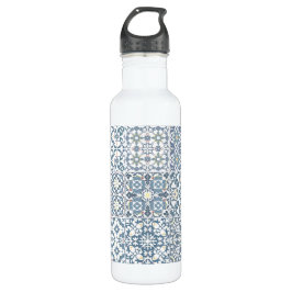 Botella De Agua Mediterranean Tiles, Moroccan, Majolica, Azulejo