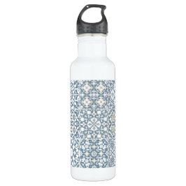 Botella De Agua Mediterranean Tiles, Moroccan, Majolica, Azulejo