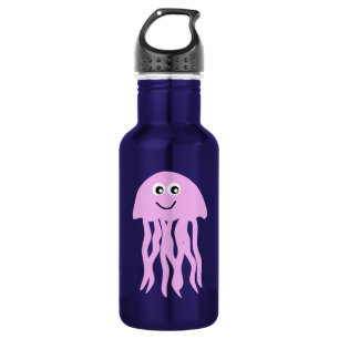 Botella De Agua Medusas lindas del dibujo animado