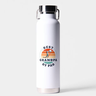 Botella De Agua Mejor Abuelo Por Par Día del Padre Retro Papá Pers