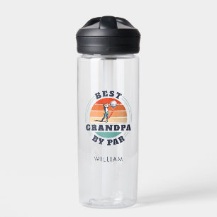 Botella De Agua Mejor Abuelo Por Par Retro Amante del Golf Papa