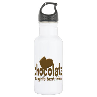 Botella De Agua Mejor amigo del Chica de chocolate