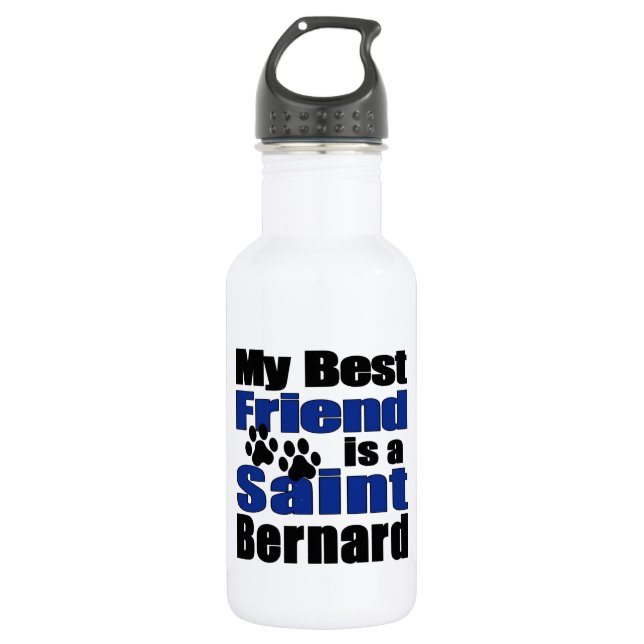 Botella De Agua Mejor Amigo San Bernardo (Anverso)
