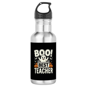 Botella De Agua Mejor diseño de fantasma de Halloween para maestro