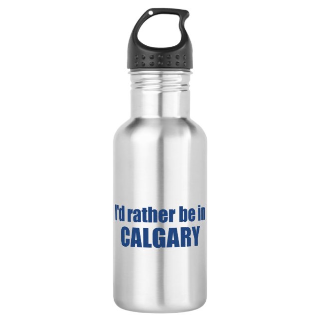 Botella De Agua Mejor Estar En Calgary Alberta (Anverso)