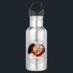 Botella De Agua Mejor foto simple de mamá de todos los tiempos<br><div class="desc">Este diseño simple y clásico está compuesto por tipografía de la síspera y agrega una foto personalizado.</div>
