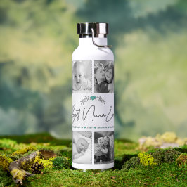 Botella De Agua Mejor Moda de Collage de fotos Nana de escritura m