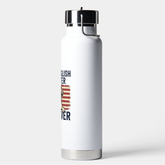 Botella De Agua Mejor padre de Pointer inglés patriota perrito (Izquierda)