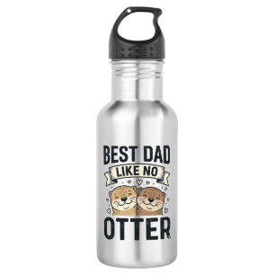 Botella De Agua Mejor Papá Como Ningún Otro Cute Día del Padre Dis