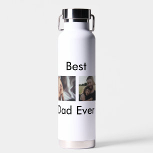 Botella De Agua mejor papá del mundo feliz día del padre añade tu