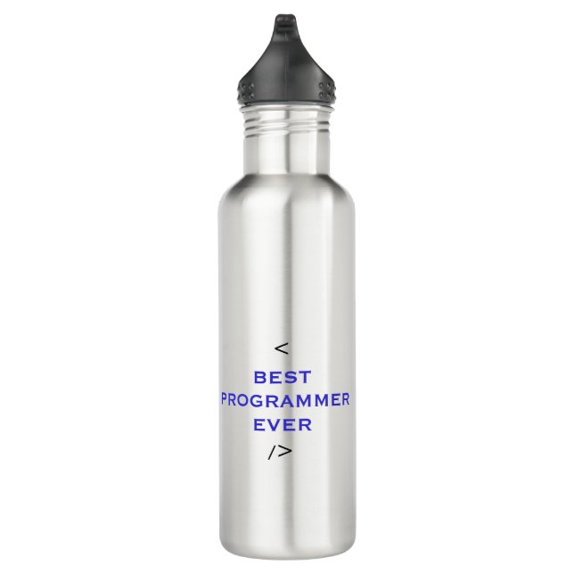 Botella De Agua Mejor Programador de Todos los Tiempos - Mejor cod (Derecha)