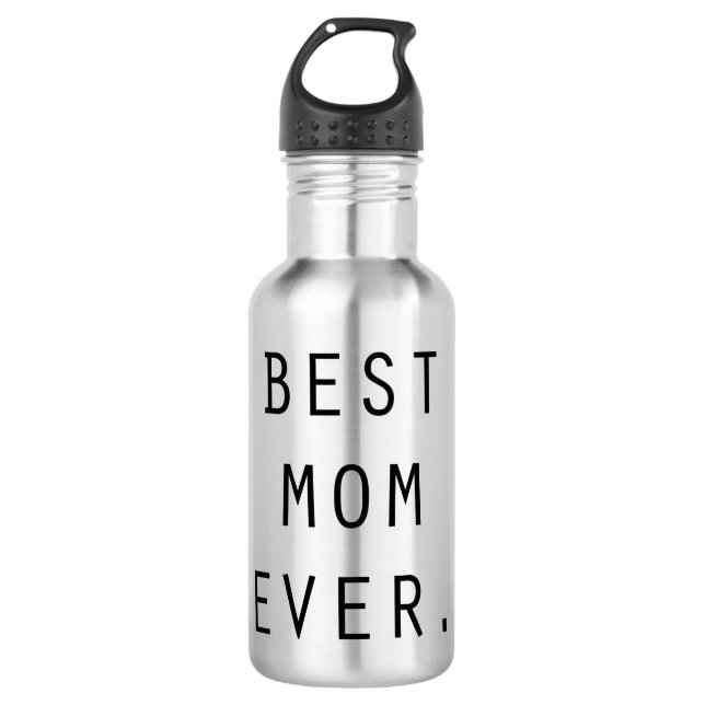 Botella De Agua Mejor regalo de mamá. (Anverso)