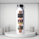 Botella De Agua Mejor Rosa de fotografía de monograma de amigos<br><div class="desc">Este diseño puede ser personalizado en el área proporcionada cambiando la foto y/o el texto. O puede personalizarse haciendo clic en Personalizar esta plantilla y, a continuación, eligiendo la opción de hacer clic en el personalizar y eliminando o cambiando el color del fondo, agregando texto, cambiando el color o estilo...</div>