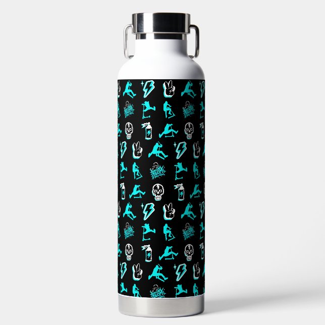 Botella De Agua Mejores Patinetas Freestyle Pro (Delantero)