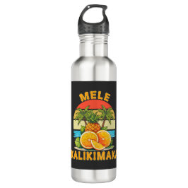 Botella De Agua Mele Kalikimaka Hawaii Feliz Navidad