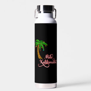 Botella De Agua Mele Kalikimaka Sudor hawaiano para Navidades