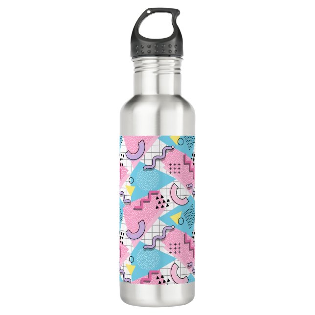 Botella De Agua Memphis Active Pink Light Blue de 80 (Anverso)