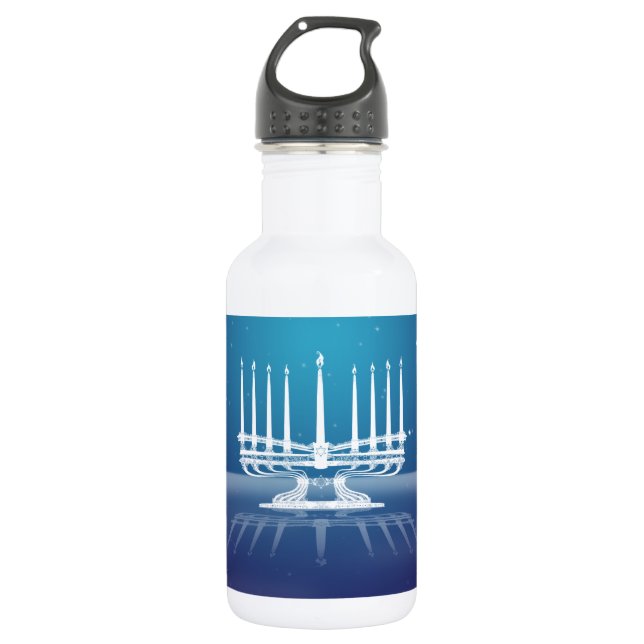 Botella De Agua Menorah iluminado II (Anverso)
