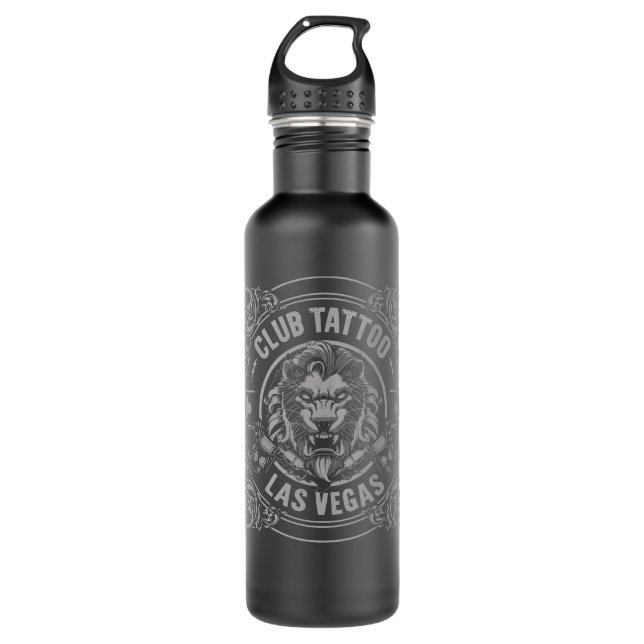 Botella De Agua Mens My Favorito Club Tattoo Lion Las Vegas Bennin (Anverso)