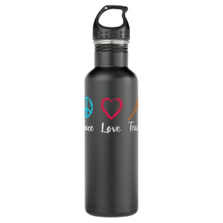 Botella De Agua Mens Peace Love Tennis