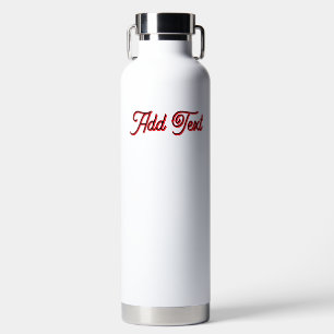 Botella De Agua Mensaje frontal personalizado Texto KING atrás Est