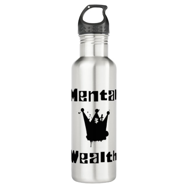 Botella De Agua mental wealth is mental health (Anverso)
