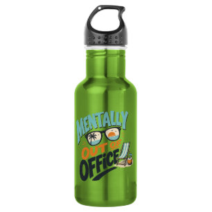 Botella De Agua Mentalmente Fuera de la Oficina