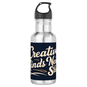 Botella De Agua Mentes Creativas Nunca Duermen 2