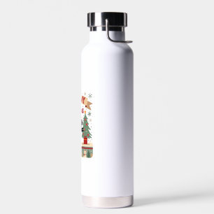 Botella De Agua Meowy Catmas, Suéter Feo de Navidad, Gato Navidad