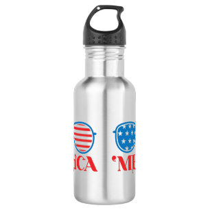 Botella De Agua 'Merica - 4 de julio