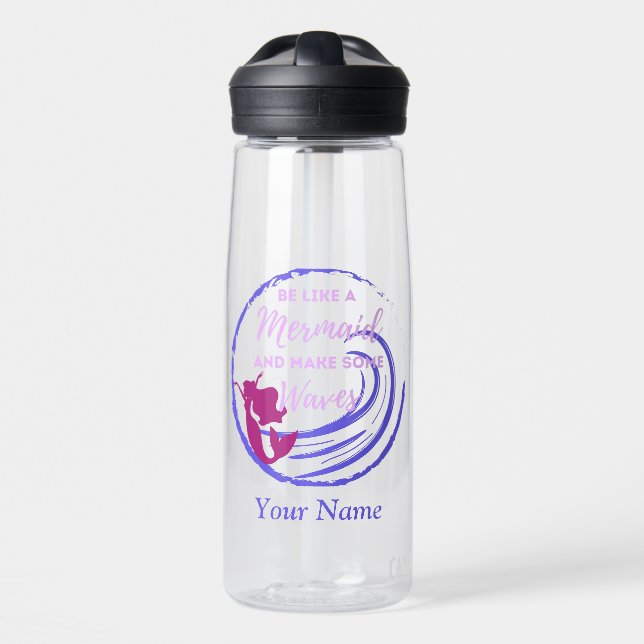 Botella de agua Mermaid Camelbak personalizada (Delante)