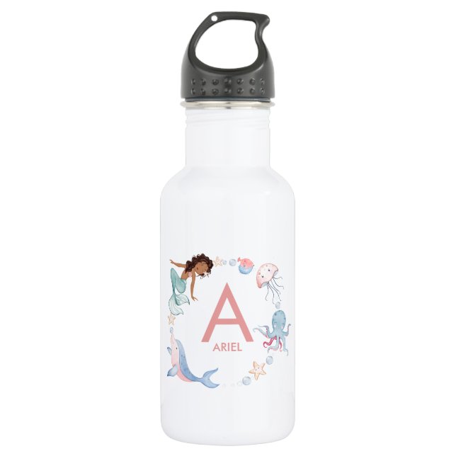 Botella de agua Mermaid Name (Anverso)
