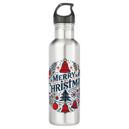 Botella De Agua Merry Christmas 3