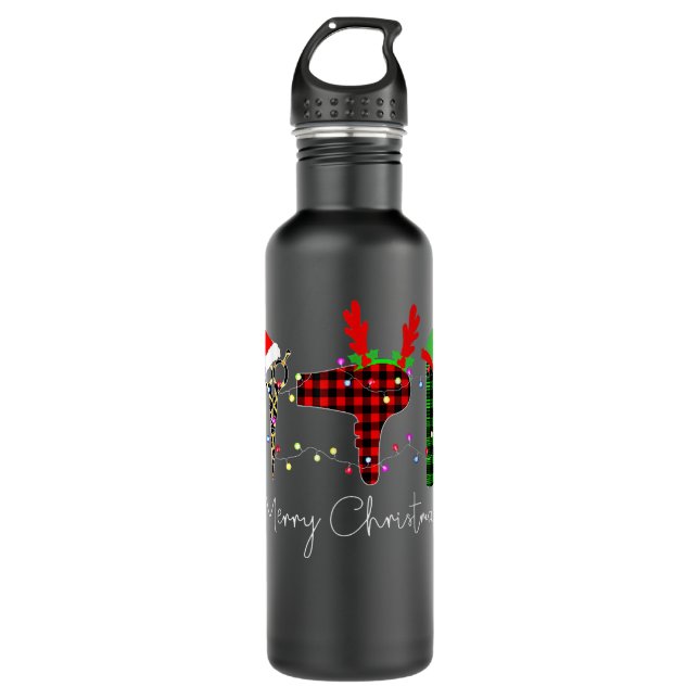 Botella De Agua Merry Christmas Hairstylist Funny Tool Hairdresser (Anverso)
