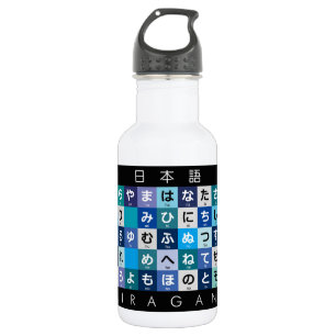 Botella De Agua Mesa Hiragana japonesa