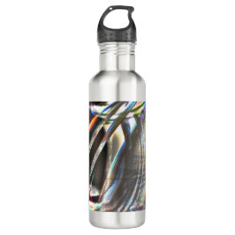 Botella De Agua Mess de trazos coloridos en grano rústico y ostent