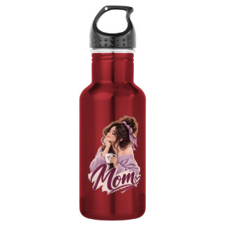 Botella De Agua Messy Bun Coffee Mamá — Estética de Vida de Mamá A